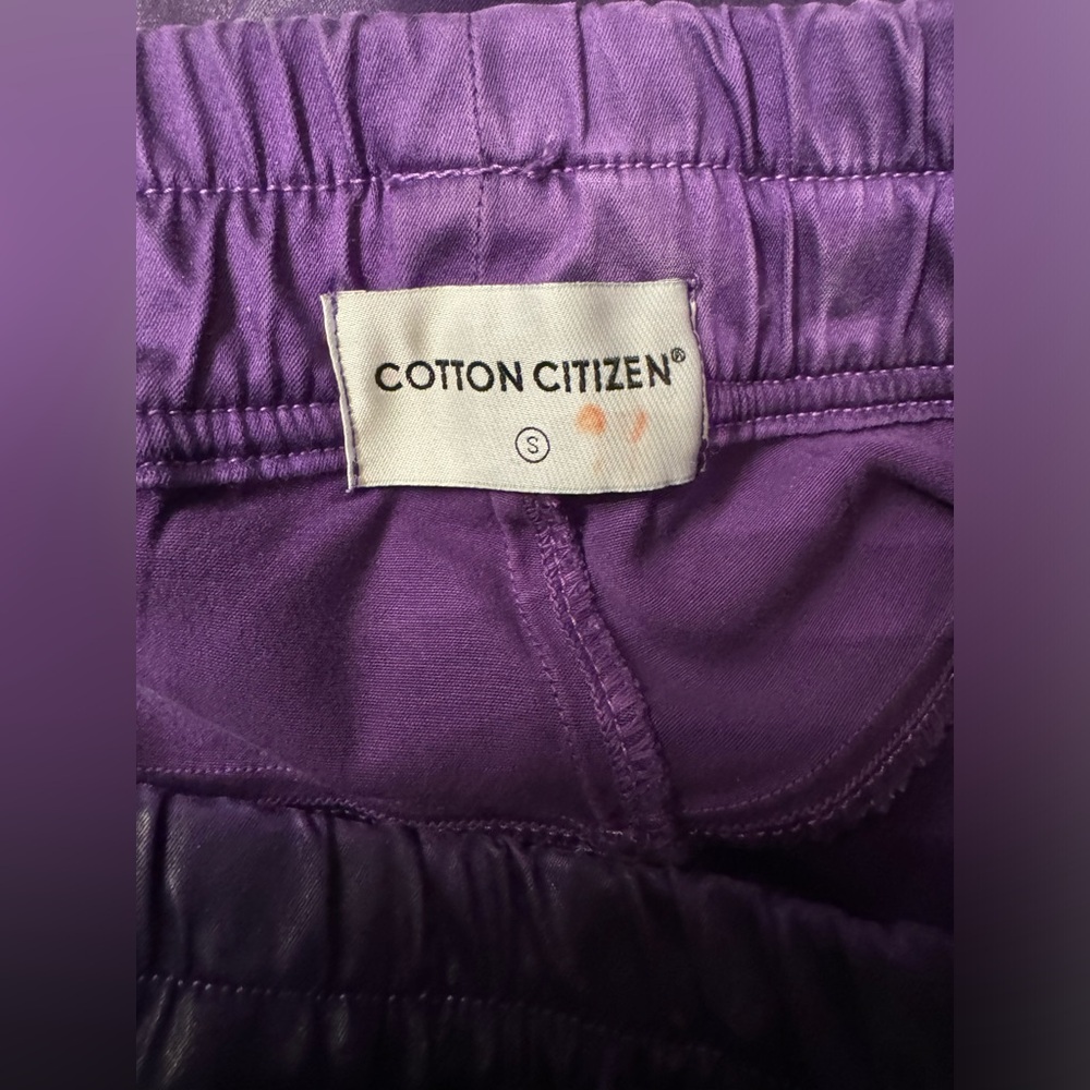 Cotton Citizen London Jogger Pants in Coated Purple Women’s Size Small - Picture 13 of 15